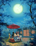 Mickey Mouse Artwork Mickey Mouse Artwork Summer Night